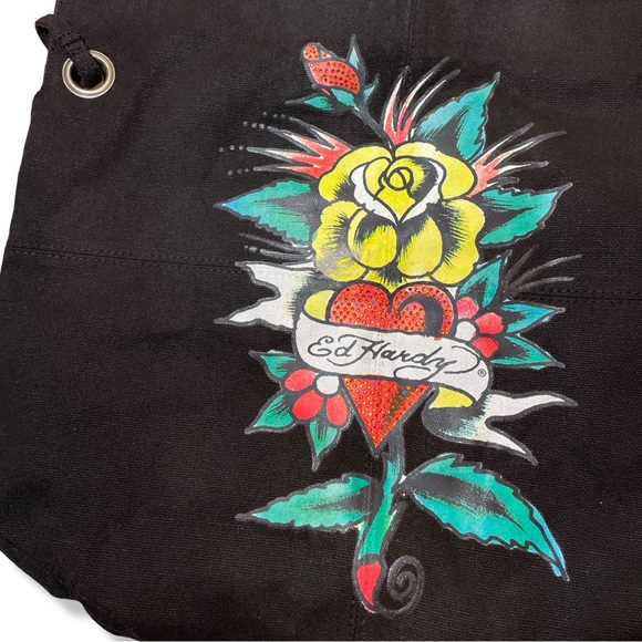 Vintage Y2K Ed Hardy Tote / Shoulder Bag - Picture 3 of 5